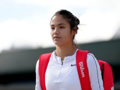 Emma Raducanu will open her Wimbledon campaign on Monday (John Walton/PA)