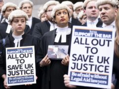 Barristers vow to continue their action (Kirsty O’Connor/PA)