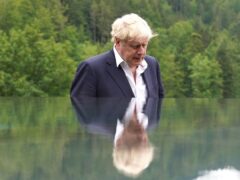 Prime Minister Boris Johnson at the G7 summit in Schloss Elmau, in the Bavarian Alps, Germany (PA)