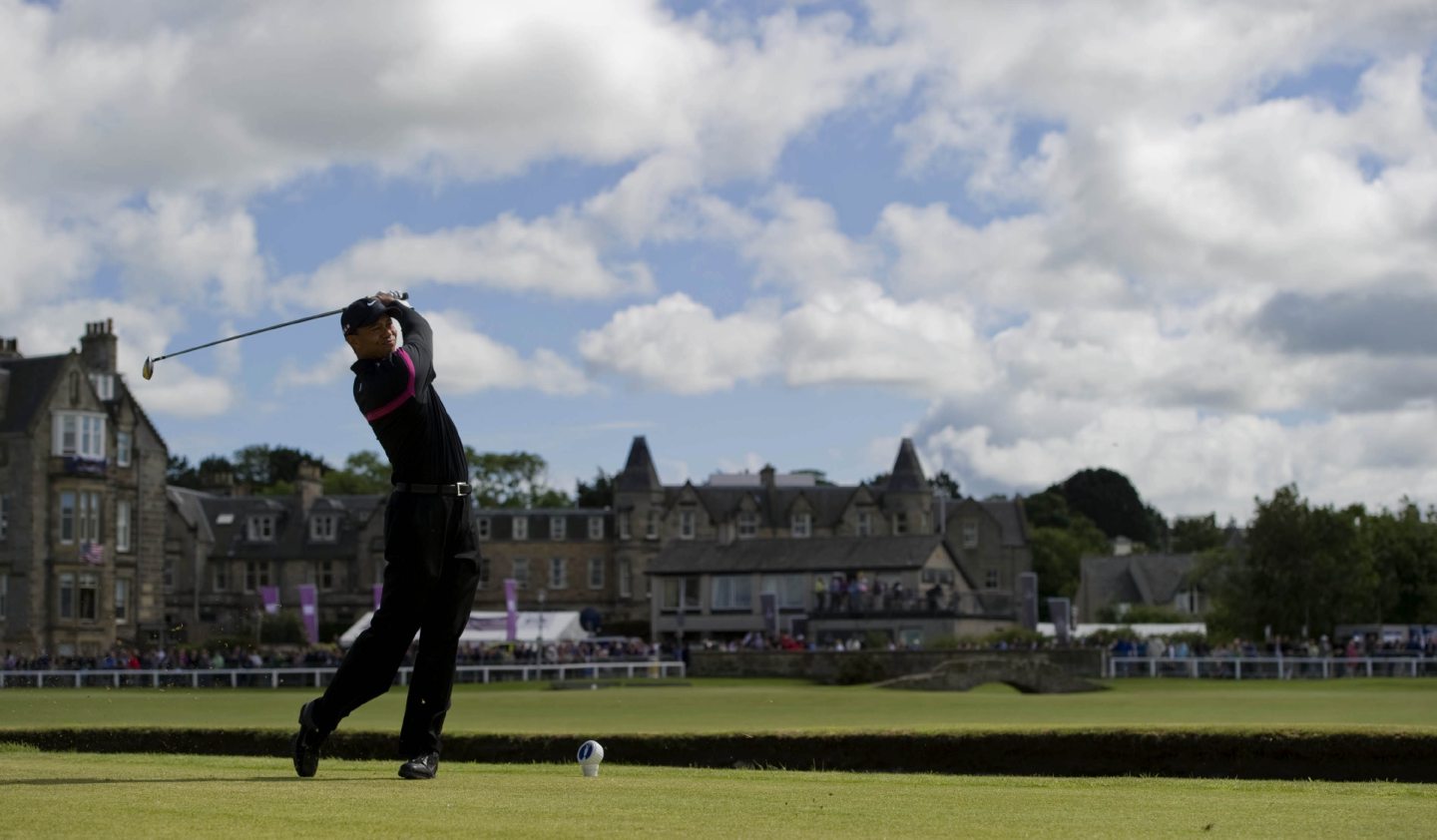 Tiger Woods at St Andrews