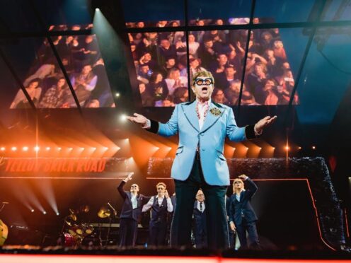 Sir Elton John on stage during his tour (Picture credit: Ben Gibson / Rocket Entertainment ).