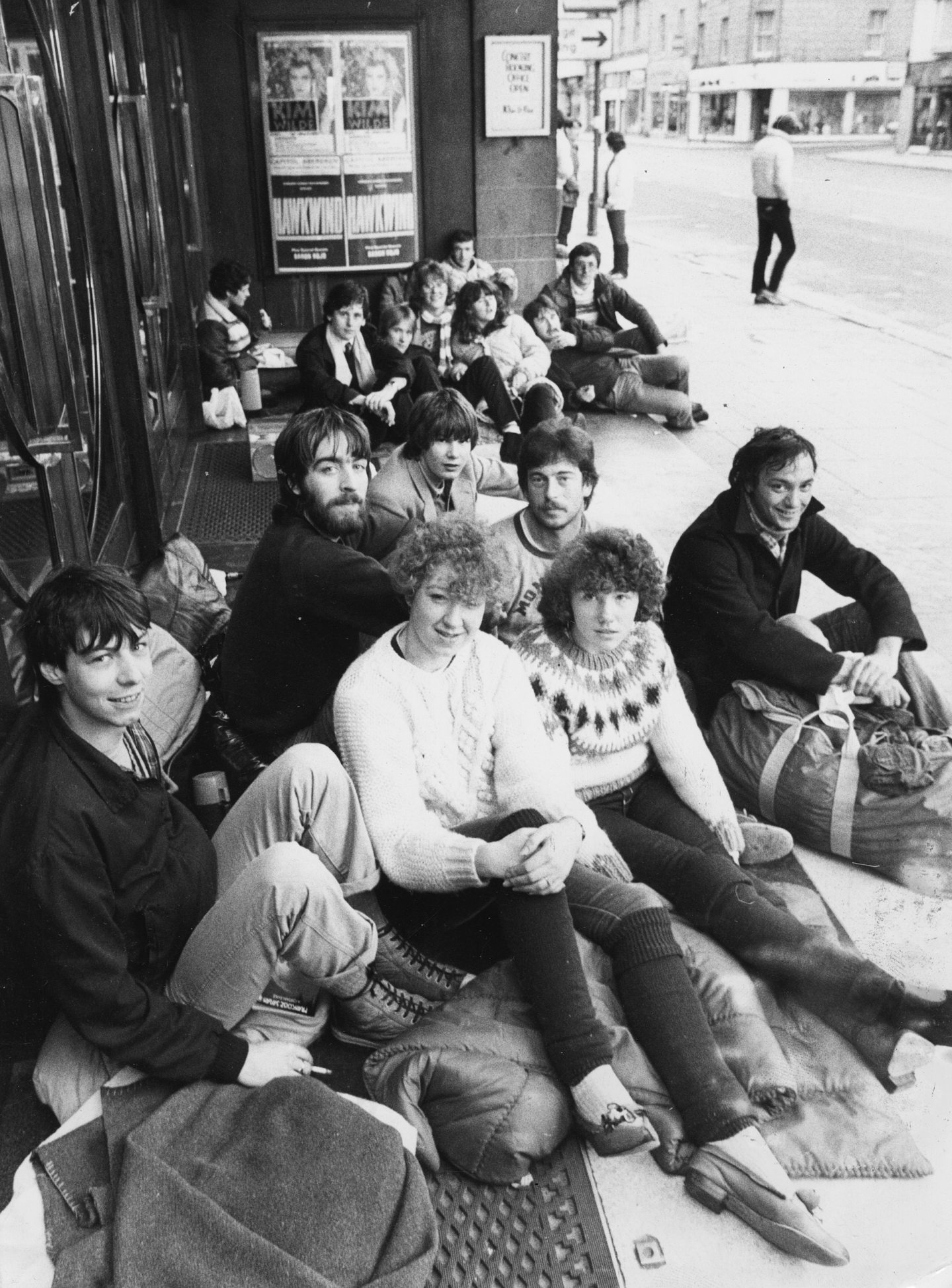 Duran Duran fans in the ticket queue back in 1982.
