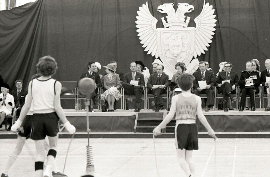 The royal couple were left hugely impressed by the action they witnessed on the gymnasium floor.