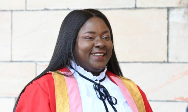 Martina was installed as the new rector of Aberdeen University in March 2022. Picture by Paul Glendell