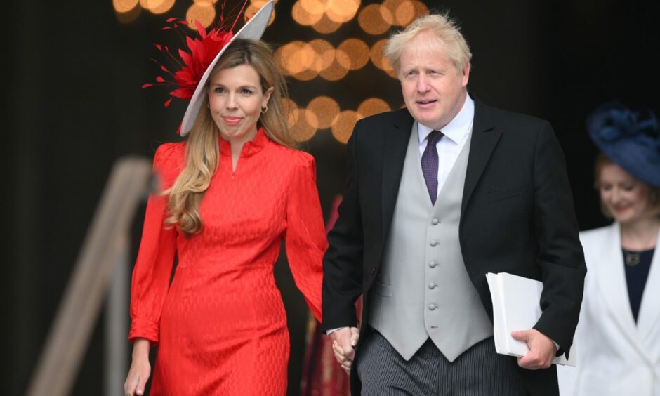 Prime Minister Boris Johnson and wife Carrie Johnson