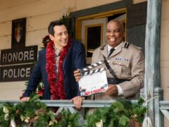 Production is underway on the second Death in Paradise Christmas special (Denis Guyenon/BBC/PA)