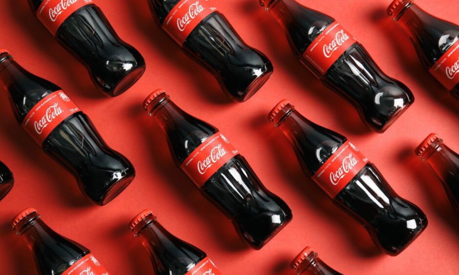 Coca-Cola with its distinctive 'contour' bottle. Image: Shutterstock.