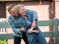 Jason Donovan and Kylie Minogue on the set of Neighbours (Channel 5/PA)
