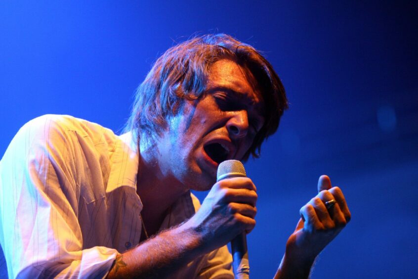 Paolo Nutini performing at the Caird Hall in 2009.