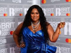 Lizzo in the press room at the Brit Awards 2020 (PA)