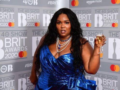 Lizzo in the press room at the Brit Awards 2020 (Ian West/PA)