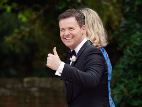 Declan Donnelly has welcomed his second child with wife Ali Astall (Andrew Matthews/PA)