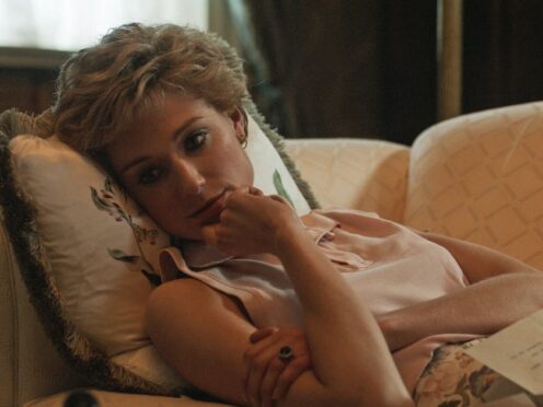 Elizabeth Debicki as Diana, Princess of Wales, appearing in the fifth season of Netflix’s The Crown (Netflix/PA)