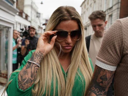 The news comes after two charges against Katie Price were dismissed earlier this week (Gareth Fuller/PA)