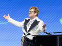 Elton John performs during the British Summer Time festival at Hyde Park in London (PA)