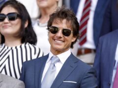 Tom Cruise in the Royal Box on day thirteen of the 2022 Wimbledon Championships at the All England Lawn Tennis and Croquet Club (Steven Paston/PA)