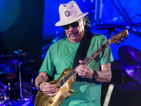 Carlos Santana collapsed on stage during a performance in Michigan (Rodolfo Sassano/Alamy Live News/PA)