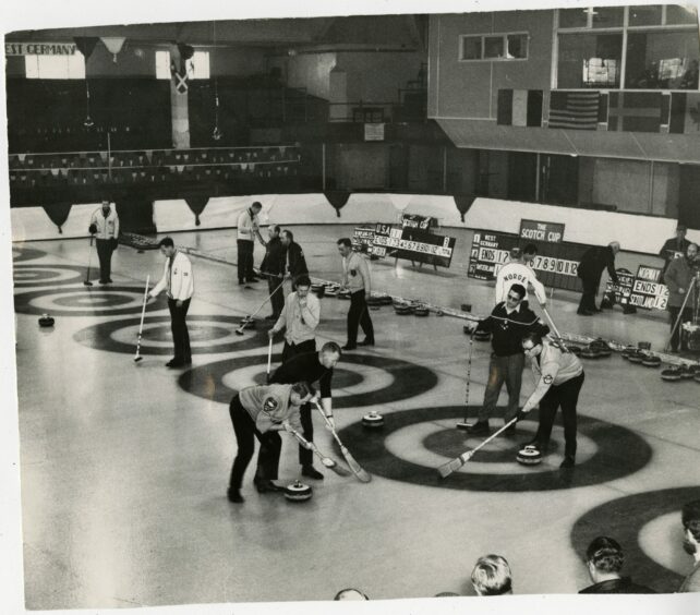 The World Curling Championship at Perth Ice Rink on March 22 1967.