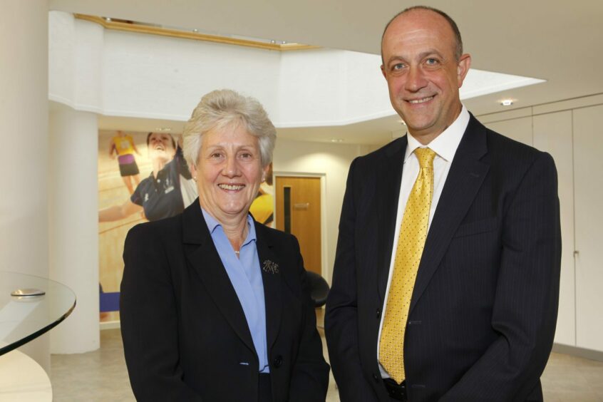 Louise Martin and Stewart Harris worked together at Sportscotland in Edinburgh.