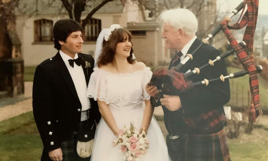 Alan and Diane Salisbury on their wedding day.