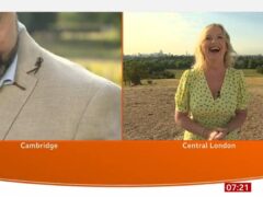 Jon Kay had an unfortunate pigeon poo incident on air (BBC Breakfast)