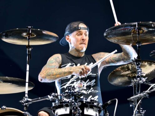 Travis Barker of Blink-182 has joined the line-up (Lewis Stickley/PA)