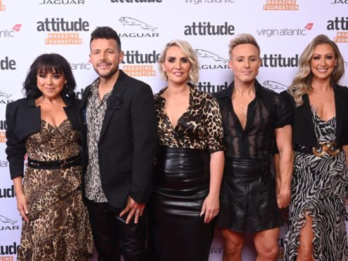 Steps stars Lisa Scott Lee, Lee Latchford Evans, Claire Richards, Ian ‘H’ Watkins and Faye Tozer (Matt Crossick/PA)