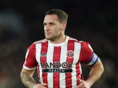 Sheffield United skipper Billy Sharp is out of Wednesday night’s Championship clash with Sunderland (Mike Egerton/PA)