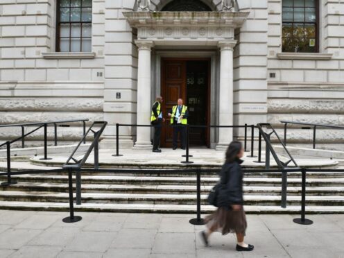 Government borrowing hit £4.9 billion in July (Dominic Lipinski/PA)