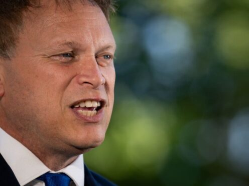 Grant Shapps has come under fire after being questioned about train services operating between London and Manchester (Aaron Chown/PA)