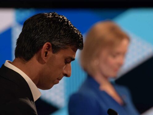Rishi Sunak and Liz Truss (Jeff Overs/BBC/PA)