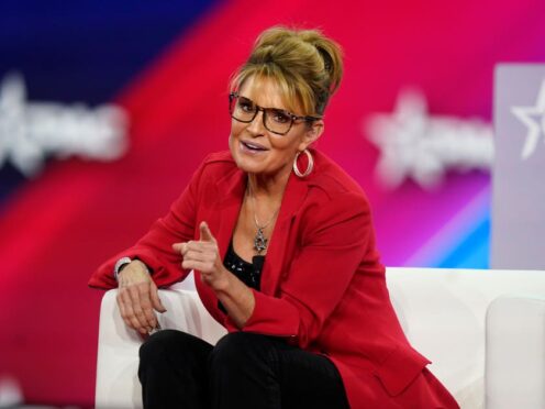 Donald Trump ally and former governor Sarah Palin is hoping to spark a political comeback in the Republican Party’s Alaskan elections (LM Otero/AP)