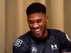Anthony Joshua was in relaxed mood ahead of Saturday’s fight (Nick Potts/PA).