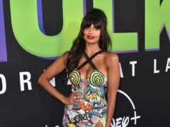 Jameela Jamil says she cannot believe she has gone “from Hollyoaks to Hollywood” as she prepares to join the Marvel Comic Universe (MCU) for the upcoming She-Hulk series (Richard Shotwell/AP)