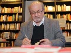 Sir Salman Rushdie has been taken off his ventilator and is talking as he recovers from being stabbed in the US (Alamy/PA)