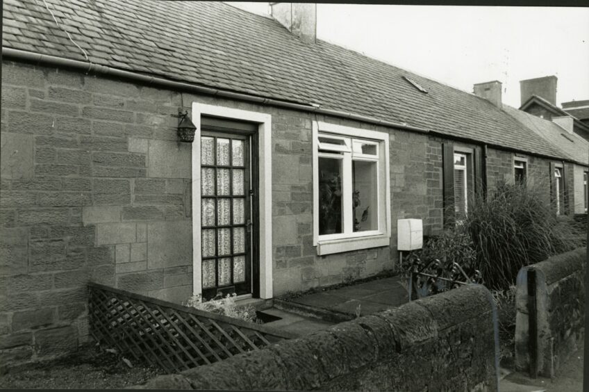 The front view of the couple's house in Dundee Street in Carnoustie.