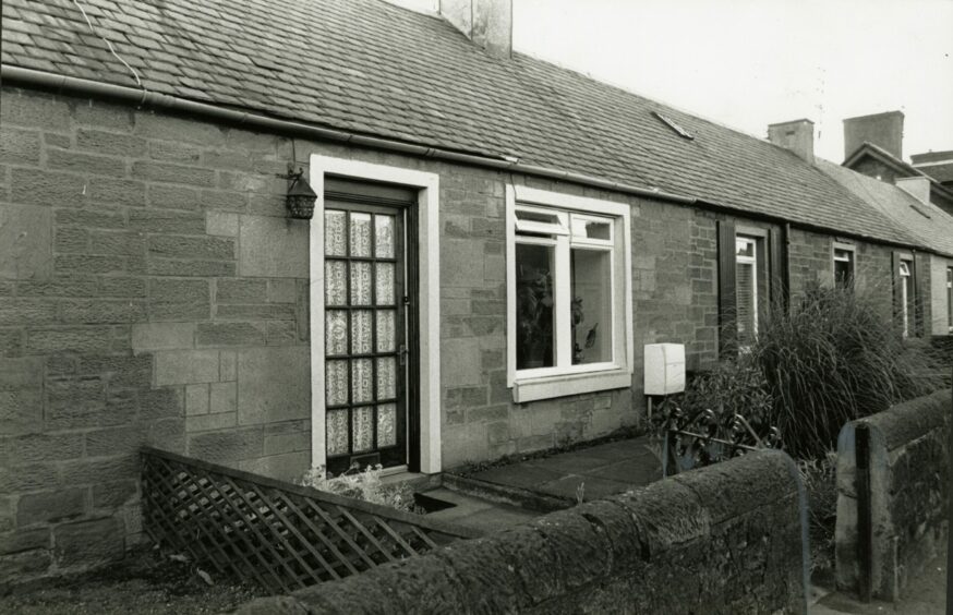 The Hunter family home in Dundee Street in Carnoustie in 1988. Image: DC Thomson.