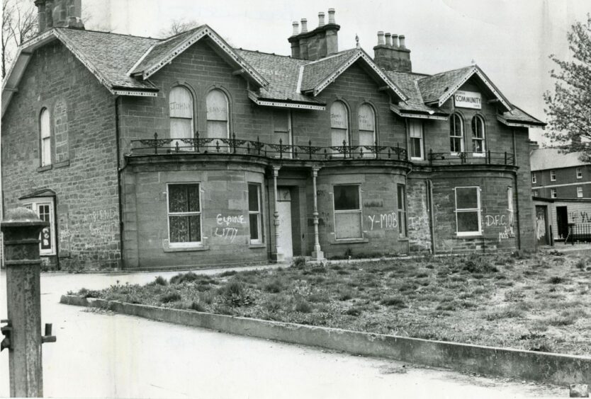 The Beechwood Community Centre in August 1982 following vandalism attacks.