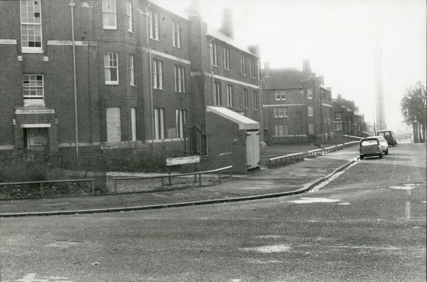 A view of some of the housing in Beechwood looking towards Cox's Stack in 1982.