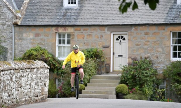 Bruce Rose, who is preparing to unicycle the NC500 to raise awareness of an alcohol recovery programme.