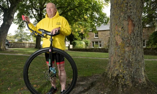 Bruce Rose, who is preparing to unicycle the NC500 to raise awareness of an alcohol recovery programme.