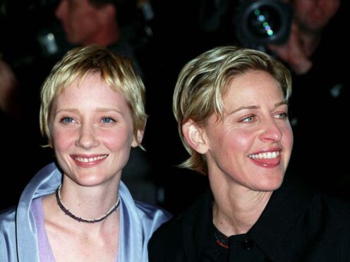 Ellen DeGeneres has sent ‘all of my love’ to the family and friends of Anne Heche, following the actress’ serious car accident last week (Alamy/PA)
