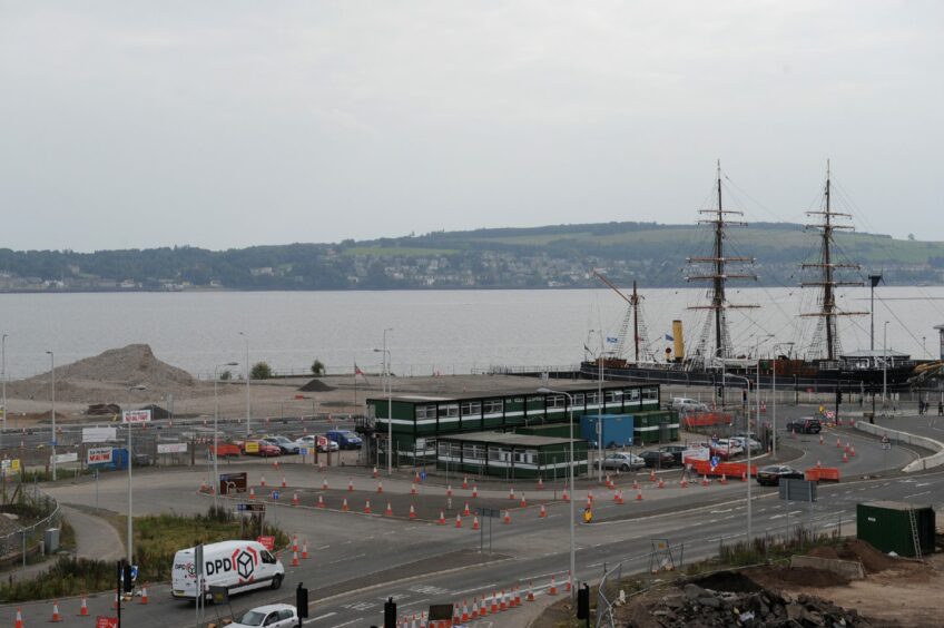 The waterfront, before the V&A was built. 