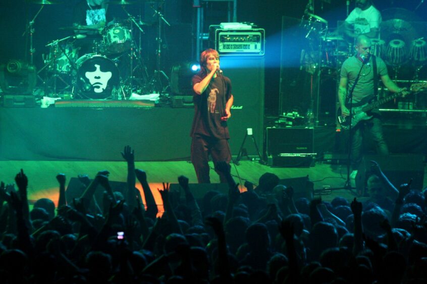Ian Brown was on song when he performed at the Caird Hall in Dundee in 2007. Picture: DC Thomson.