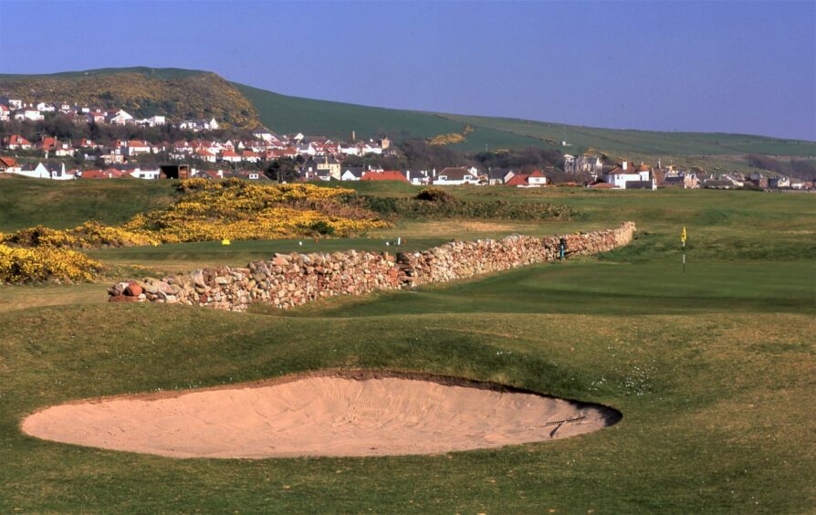 The 14th green at West Kilbride.