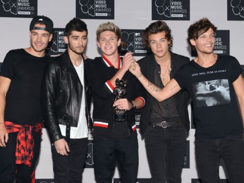 One Direction band members Niall Horan, Zayn Malik, Louis Tomlinson, Liam Payne, Harry Styles (Doug Peters/PA)
