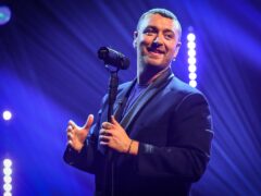 Sam Smith performs during the filming for the Graham Norton Show (Matt Crossick/PA)