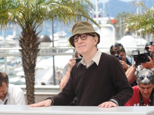 Woody Allen at a photocall for the film You Will Meet A Tall Dark Stranger at the Palais de Festival in Cannes, France (Ian West/PA)