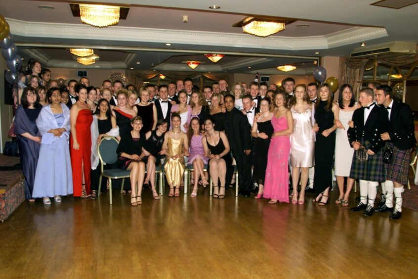 Senior pupils enjoying their Sixth Year Dance at Woodlands Hotel in Broughty Ferry