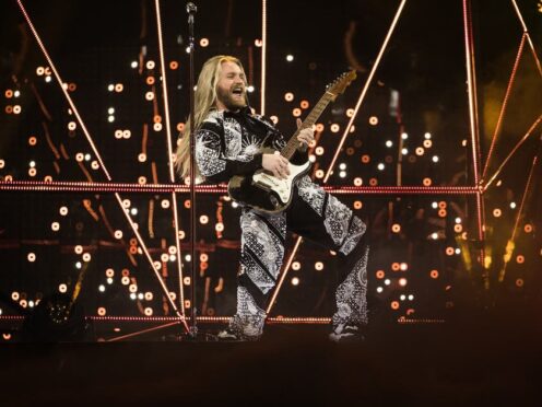 Sam Ryder performs at Eurovision 2022 in Turin, Italy (Eurovision/PA)